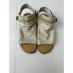 Women's Blowfish Malibu Open Toe Micro Wedge Sandals Size 8